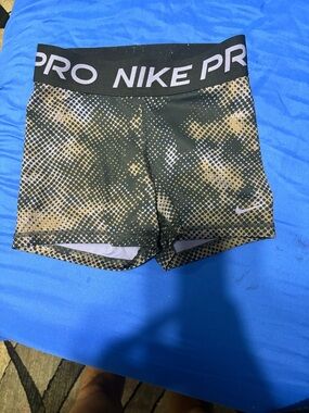 Nike Pro Olive Camo Compression Shorts
